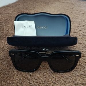 Gucci Dark Sunglasses with Case